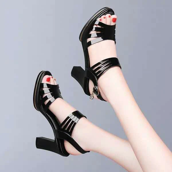 Fish Mouth Shoes Rome Waterproof Platform Women - Image 3