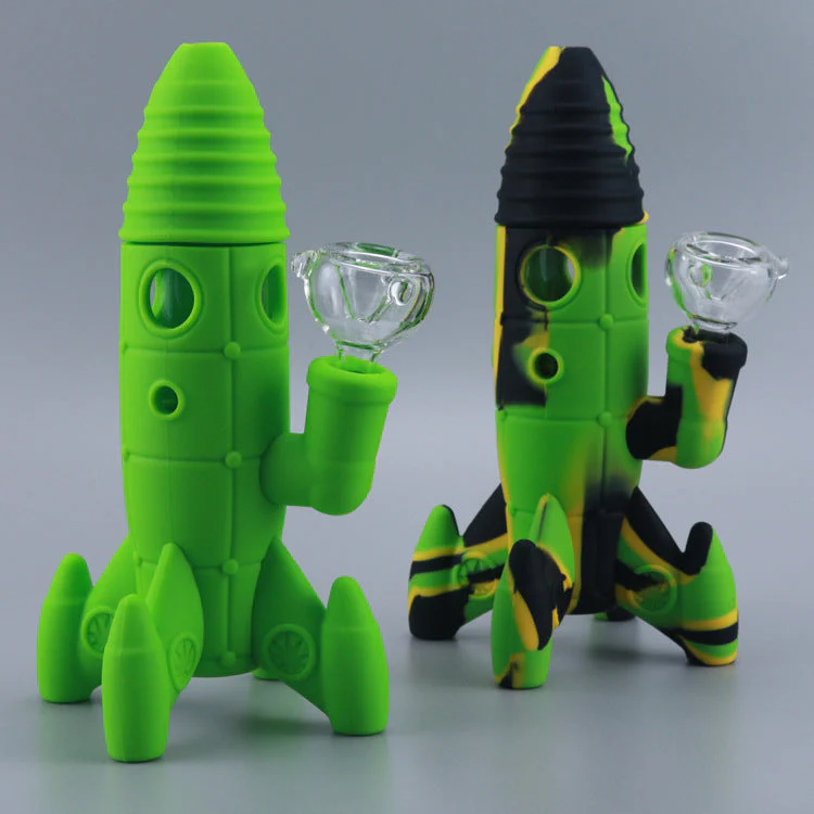 Silicone Hookah Astronaut Rocket Smoking Pot - Image 3