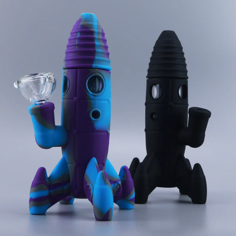 Silicone Hookah Astronaut Rocket Smoking Pot - Image 6
